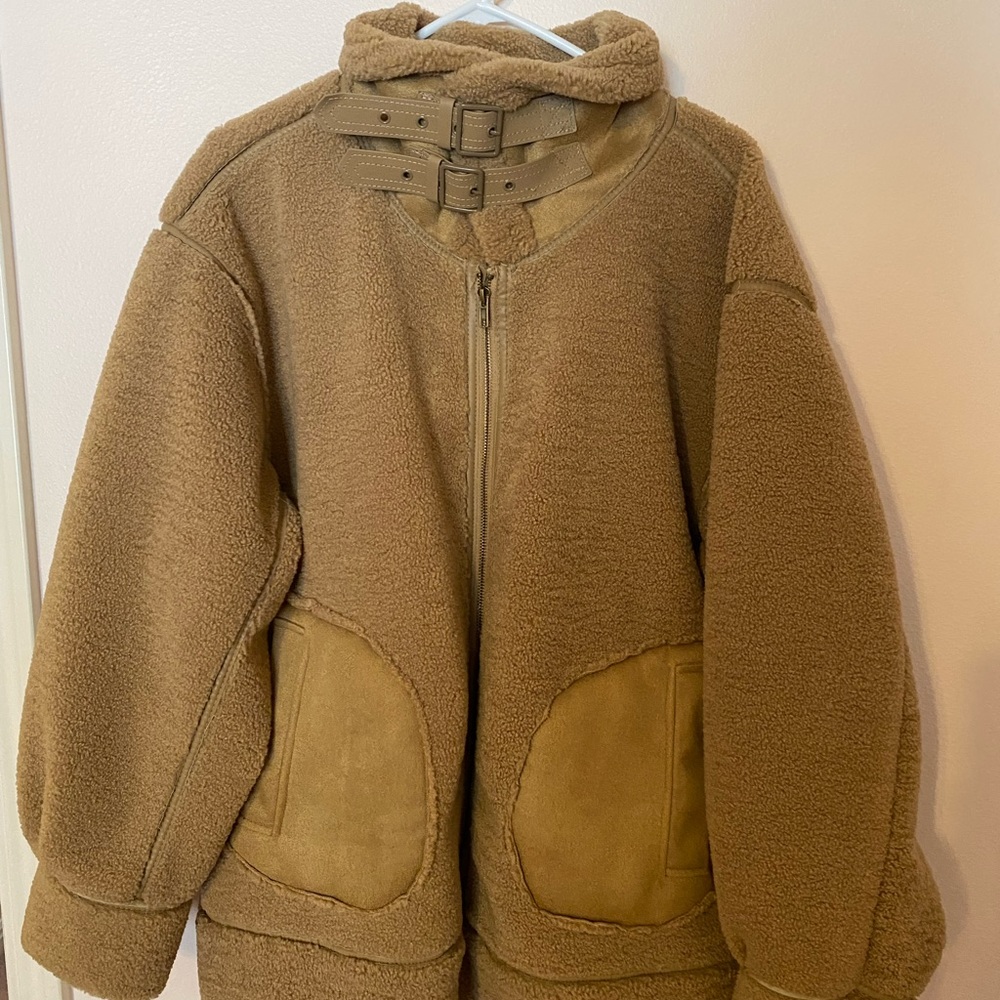 Anthropologie LaBiz Sherpa Jacket XL